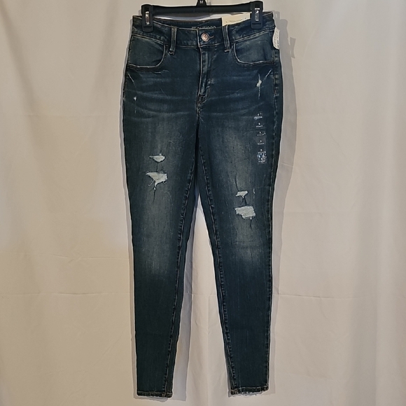 Maurices Denim - Maurices Dark Wash Distressed Skinny Jeans